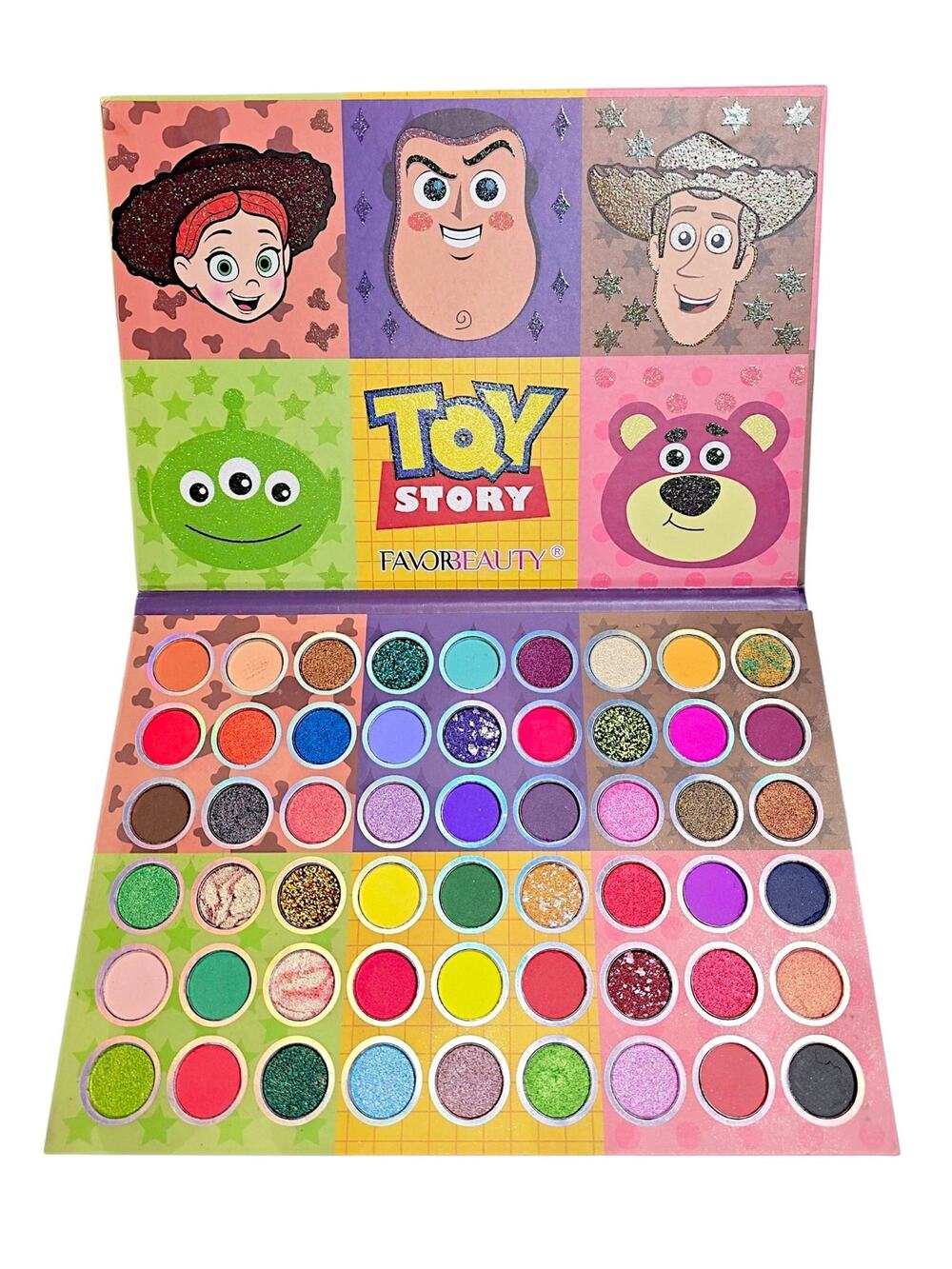 54 Color Eyeshadow Palette NIB Cartoon Character Makeup Favor Beauty